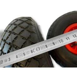 KIBROS Roue De Brouette Increvable Ø 400 Mm * 63 Mm | Axe 22 Mm * 90 Mm - A L'unité - Jante Synthétique Par Deux -chariot de jardin Soldes 2022 34300966 5