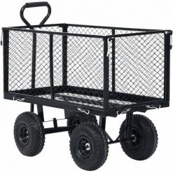 VidaXL Chariot à Main De Jardin Noir 350 Kg -chariot de jardin Soldes 2022 35848207 3