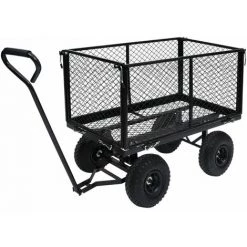 VidaXL Chariot à Main De Jardin Noir 350 Kg -chariot de jardin Soldes 2022 35848207 5