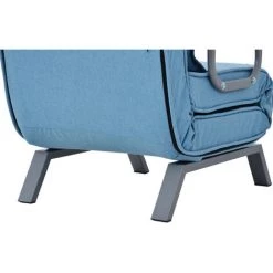 ORGANNICE Canapé-lit-fauteuil Convertible, Dossier Réglable Sur 6 Positions, Fauteuil Pliable Avec Oreillers, Assise Rembourrée, Canapé Méridienne De Loisirs Pour La Maison, Le Bureau Couleur Bleue - Bleue -chariot de jardin Soldes 2022 38154609 2