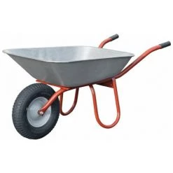 FP Brouette Carry L.400xD100 Mm Roue Gonflable Jante Tôle D'acier Et Palier Plastique CAPITO