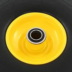 HAPPYSHOPPING Roue De Diable 2 Pcs PU Solide 3.00-4 -chariot de jardin Soldes 2022 39451493 3