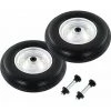 HAPPYSHOPPING Roue De Brouette Avec Axe 2 Pcs PU Solide 4.00-8 390 Mm