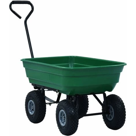 HAPPYSHOPPING Chariot A Main De Jardin 300 Kg 75 L Vert 2 HAPPYSHOPPING Chariot A Main De Jardin 300 Kg 75 L Vert – Image 2