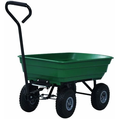HAPPYSHOPPING Chariot A Main De Jardin 300 Kg 75 L Vert 4 HAPPYSHOPPING Chariot A Main De Jardin 300 Kg 75 L Vert – Image 4