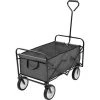 HAPPYSHOPPING Chariot A Main Pliable Acier Gris