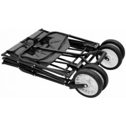 HAPPYSHOPPING Chariot A Main Pliable Acier Gris -chariot de jardin Soldes 2022 39617618 3