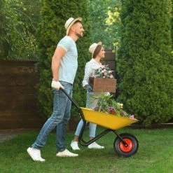 Relaxdays Roue De Brouette Caoutchouc 4.00-6, De Rechange Axe, Increvable, Essieu, 3 Adaptateurs, 100 Kg, Noir-gris -chariot de jardin Soldes 2022 39951185 5