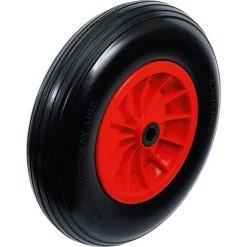 BGS Technic Roue De Brouette | PU, Rouge/noir | 400 mm