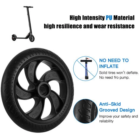 HAPPYSHOPPING 8 Pouces Pneu Solide Scooter Electrique Pneu Solide PU Pneu Amortisseur Pneu 200mm Resistant A L'usure Pneu Non Pneumatique, Modele: Modele A 5 HAPPYSHOPPING 8 Pouces Pneu Solide Scooter Electrique Pneu Solide PU Pneu Amortisseur Pneu 200mm Resistant A L'usure Pneu Non Pneumatique, Modele: Modele A – Image 5