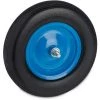 Relaxdays Roue De Brouette 4.80 4.00-8, Pneu En Caoutchouc Plein Avec Jante Acier, Charge 120 Kg, Noir/bleu