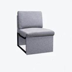 ORGANNICE Fauteuil TV Inclinable Fauteuil Inclinable Avec Repose-jambes Réglable Et Fonction D'inclinaison - Couleur Polyester Au Choix - Gris -chariot de jardin Soldes 2022 44089985 5