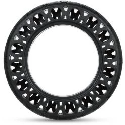 HAPPYSHOPPING 60/70-6.5 Scooter Electrique Pneu Solide En Caoutchouc Nid D'abeille Pneu Antiderapant Amortisseur Pneu Solide Pour Scooter Electrique Ninebot Max G30, Modele: Noir