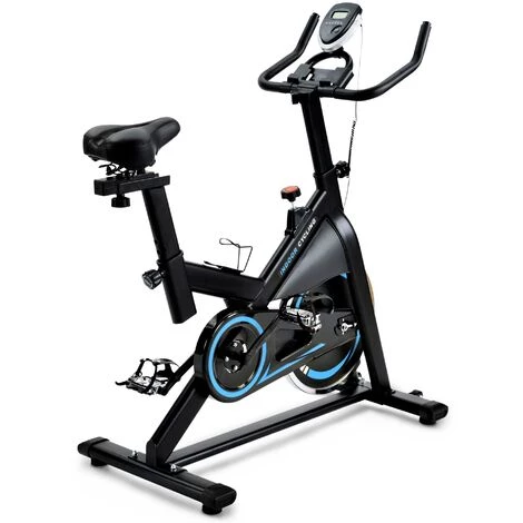 ORGANNICE Vélo D'appartement De Cardio-training Avec Console LCD Et Volant D'inertie De 10 Kg, Siège Et Guidon Réglables - Bleu 3 ORGANNICE Vélo D'appartement De Cardio-training Avec Console LCD Et Volant D'inertie De 10 Kg, Siège Et Guidon Réglables - Bleu – Image 3