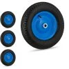 RELAXDAYS 4x Roues De Brouette 4.80 4.00-8, Avec Air, De Secours, Jante En Acier, Pour Diable, Noir/bleu