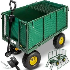 Kesser® Chariot De Transport 550 Kg Chariot De Transport Chariot De Jardinage Chariot à Outils Chariot Bras NOUVEAU