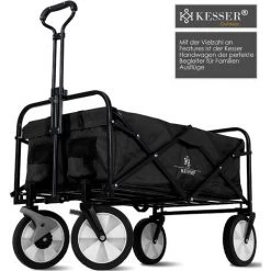 KESSER® Chariot De Transport Pliable | Chariot à Main | Charrette à Bras | Chariot à Roulettes | 2 Poches En Mesh Fournies | Pliable | Pneus Pleins En Caoutchouc | Capacité De Charge Maximum De 80 Kg | Chariot De Transport -chariot de jardin Soldes 2022 50753106 3