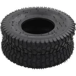 YOUTHUP Pneus De Brouette 2 Pcs 15x6.00-6 4PR Caoutchouc - Noir -chariot de jardin Soldes 2022 51858535 4