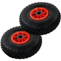 Topdeal Roues De Diable 2 Pcs Caoutchouc 3.00-4 (245x82)