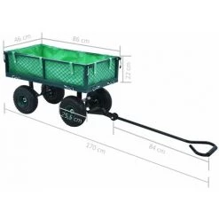 Topdeal Chariot à Main De Jardin Vert 250 Kg -chariot de jardin Soldes 2022 52093740 5