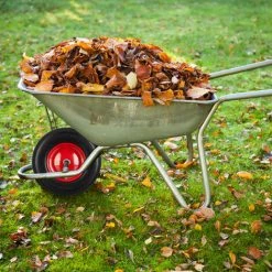 Relaxdays Roue De Brouette 4.80 4.00-8, Roue En Caoutchouc, Roue De Secours, Pneus De Diable 100 Kg Charge, Jaune Rouge -chariot de jardin Soldes 2022 52201057 3