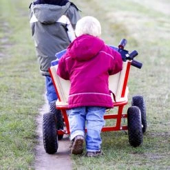 Relaxdays Roue De Brouette, Caoutchouc, 3.00-4", 2x Roue De Rechange, Pour Axe De 25 Mm, 260x85 Mm, Bleu-rouge -chariot de jardin Soldes 2022 52202145 4