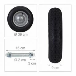 JARDIBRICODECO Roue De Brouette 4.80 4.00-8 -chariot de jardin Soldes 2022 55316153 4