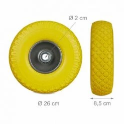 JARDIBRICODECO Set De 2 Roues De Brouette -chariot de jardin Soldes 2022 55316171 4