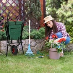 JARDIBRICODECO Brouette Pliable -chariot de jardin Soldes 2022 55316359 5