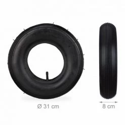 JARDIBRICODECO Roue De Brouette X2 Avec Chambre à Air -chariot de jardin Soldes 2022 55316512 4