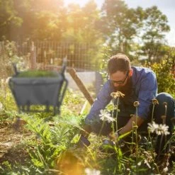 JARDIBRICODECO Brouette De Jardin En Gris -chariot de jardin Soldes 2022 55316760 3