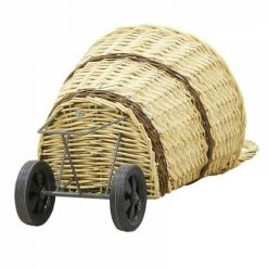 JARDIBRICODECO Chariot à Bûches En Osier -chariot de jardin Soldes 2022 55334759 3