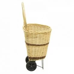 JARDIBRICODECO Chariot à Bûches En Osier -chariot de jardin Soldes 2022 55334759 4