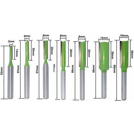 CATHERINE Lot De 7 Fraises à Défoncer Droites à Tige De 6 Mm, Mèche De Routeur Simple/double Flûte, Fraise à Bois Routeur à Coupe Droite Flush Trim Pattern Router Pour Le Travail Du Bois 2 CATHERINE Lot De 7 Fraises à Défoncer Droites à Tige De 6 Mm, Mèche De Routeur Simple/double Flûte, Fraise à Bois Routeur à Coupe Droite Flush Trim Pattern Router Pour Le Travail Du Bois – Image 2