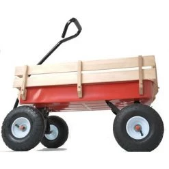ZHUOXUAN Chariot De Jardinage, Transporteur Pliable Avec Roues Silencieuses Amovibles Pour Jardin, Plage, Camping, Chariot De Rangement 140L, 120KG (marron) -chariot de jardin Soldes 2022 56526639 5