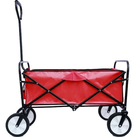 ZHUOXUAN Chariot De Jardin Pliable Chariot De Voyage Shopping ATV (rouge) 1 ZHUOXUAN Chariot De Jardin Pliable Chariot De Voyage Shopping ATV (rouge)