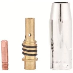 CATHERINE 12pcs Poste A Souder Mig Sans Gaz Embouts De Contact De Buse De Soudage 15AK MIG/MAG Support De Connecteur De Gaz 1.2 Mm, Buse Gas Conique, Support Tube De Contact, Consommables De Chalumeau -chariot de jardin Soldes 2022 59472196 3