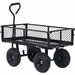TRUE DEAL Chariot à Main De Jardin Noir 250 Kg -chariot de jardin Soldes 2022 60009404 5