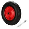 EINFEBEN 480 / 400-8 Roue De Brouette En Pneumatiques Avec Pneumatiques Roue De Secours Avec Axe | Axe Ø 390 Mm Pour Charrettes