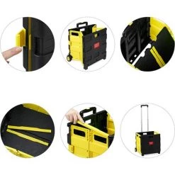 BENOBBY KIDS Chariot De Courses Pliable, Poignée, Roulettes En Caoutchouc, Poussette De Marché, Aluminium, Rouge, Plastique, -chariot de jardin Soldes 2022 60644770 4