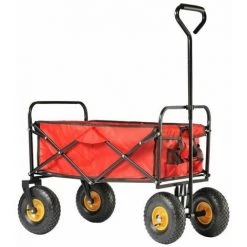 CHARIOT DE JARDIN PLIANT 80 L HAEMMERLIN CIRCUS GARDEN - 320062101-- - Rouge