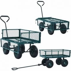 SUPERMARKET Chariot à Main De Jardin Vert 250 Kg -chariot de jardin Soldes 2022 63650956 3