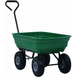 SUPERMARKET Chariot à Main De Jardin 300 Kg 75 L Vert -chariot de jardin Soldes 2022 63670714 3