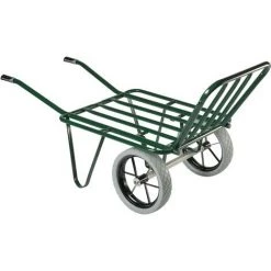 BROUETTE HAEMMERLIN AGRICOLA TWIN ROUES INCREVABLES M1 AVEC NOUVELLES ROUES INCREVABLES RACING ! - 302075601-- - Vert