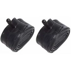 CYCLINGCOLORS 2x Chambre à Air 400x100 Valve Schrader Droite 400mm Brouette Chariot Diable Tracteur Tondeuse