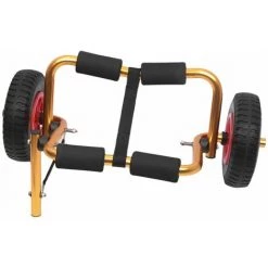 LIFCAUSAL Portable Léger Pliable Bateau Kayak Transporteur Canoë Dolly Fourre-Tout Chariot De Transport Remorque Chariot Roues Amovibles (Or) -chariot de jardin Soldes 2022 66304983 2