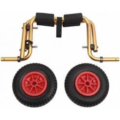 LIFCAUSAL Portable Léger Pliable Bateau Kayak Transporteur Canoë Dolly Fourre-Tout Chariot De Transport Remorque Chariot Roues Amovibles (Or) -chariot de jardin Soldes 2022 66304983 3