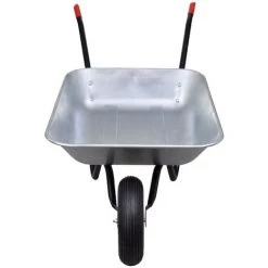 VidaXL Brouette De Jardinage à Une Roue 80 L - Argent -chariot de jardin Soldes 2022 734577 3