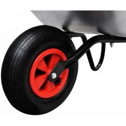 VidaXL Brouette De Jardinage à Une Roue 80 L - Argent -chariot de jardin Soldes 2022 734577 5