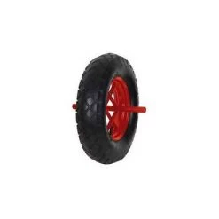 RIBIMEX Roue Pour Brouette ''run-flat'' 400mm Axe Diam 20mm Long. 260mm